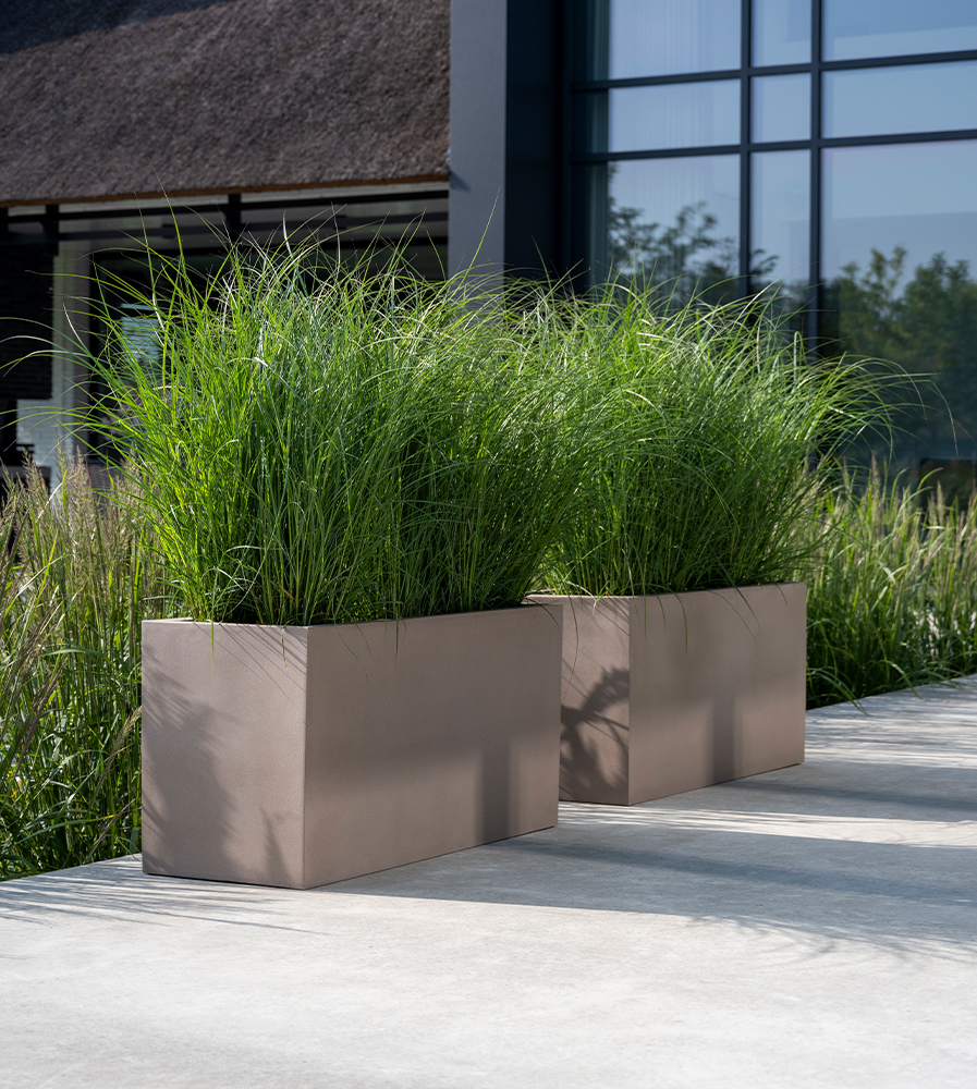 Pottery Pots' taupe planter