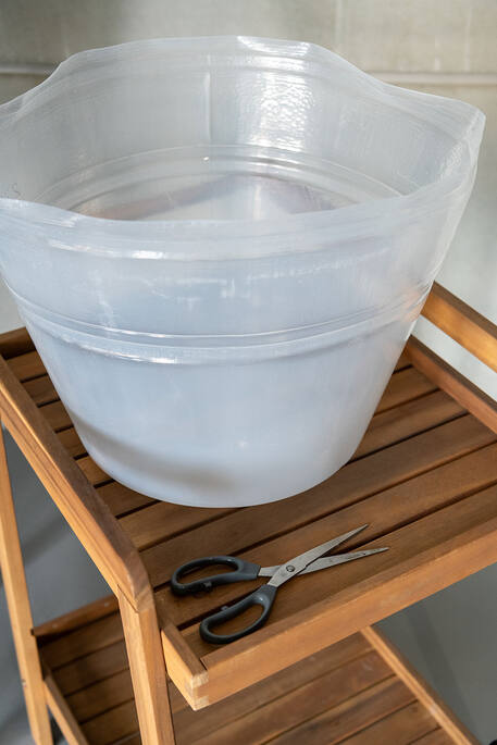 Plastic Pot Inserts, Transp. Ø21x16