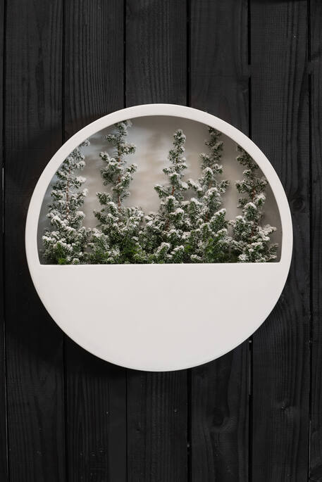 Wally (hanging) S, Glossy White