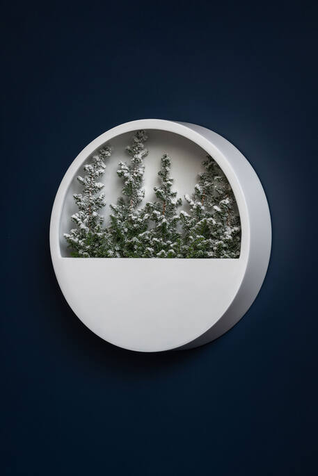 Wally (hanging) M, Glossy White