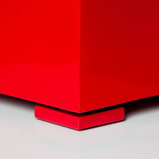 (S) Pot Feet, Glossy red