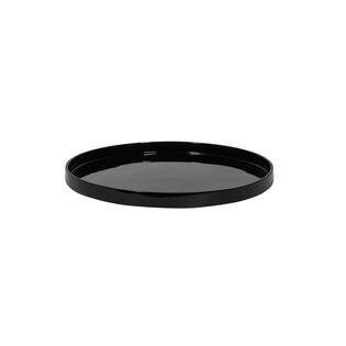 (S) Saucer Round M, Glossy Black