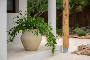 Fleuri L, Travertine Beige