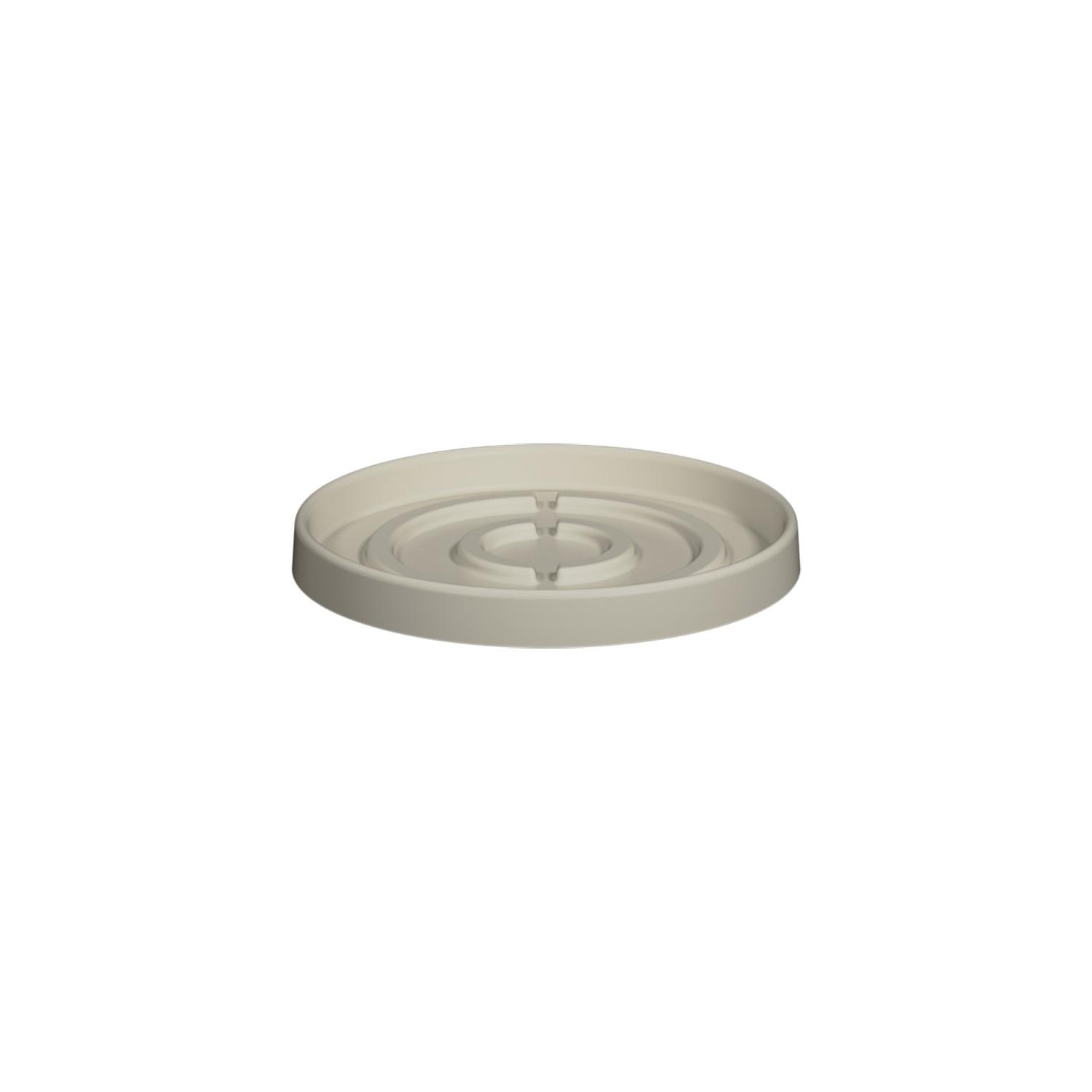 Saucer Round 46, Silk White