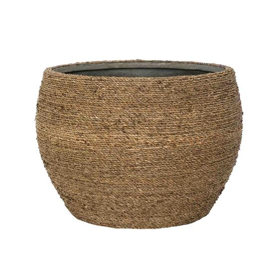 Ghitine Planter Pots for Plant Indoor 4.7 Inch Modern Ceramic Flower Pot with Drainage Hole for Home Office Decoration White Green with Golden Detailing 